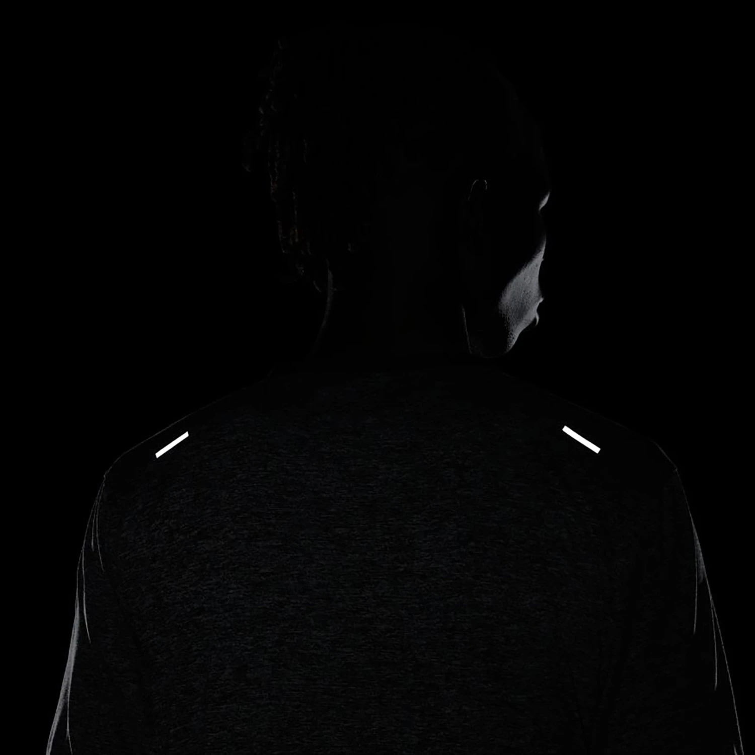 Men's Nike Dri-FIT Rise 365 Short Sleeve Running Top - Black/Heather/Reflective Silver 5 Men's Nike Dri-FIT Rise 365 Short Sleeve Running Top - Black/Heather/Reflective Silver - Image 5