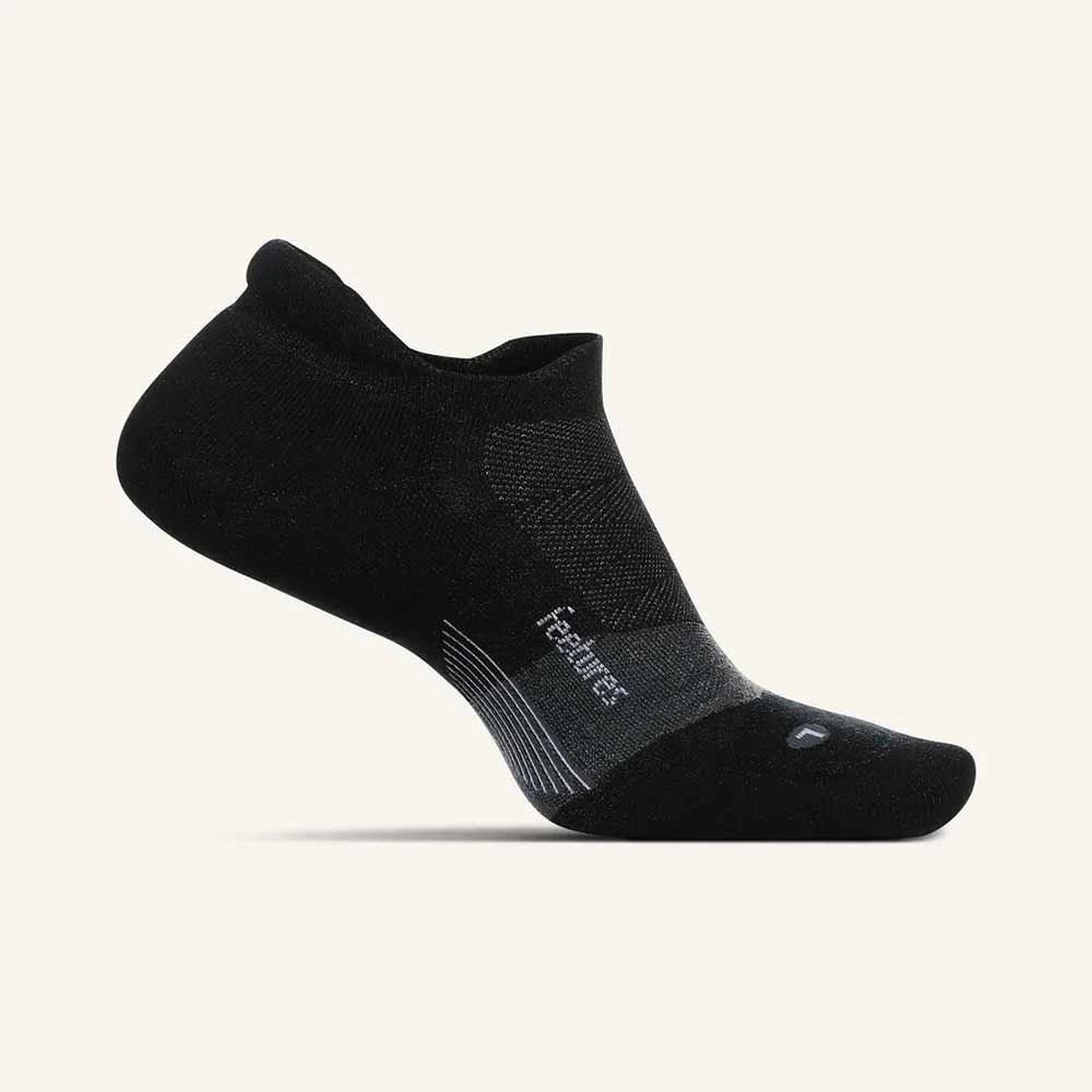 Feetures Unisex Merino 10 Cushion No Show Tab Socks - Charcoal 1 Feetures Unisex Merino 10 Cushion No Show Tab Socks - Charcoal
