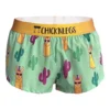 Women's Green Llamas 1.5" Split Short - Green Llamas