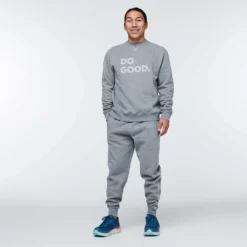 Cotopaxi Men's Do Good Organic Crew Sweatshirt - Heather Grey -Patagonia Shop Crew Sweatshirt Do Good Heather Grey 7