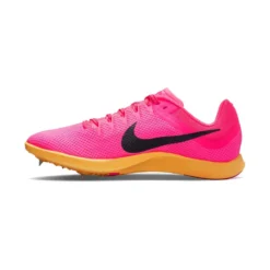 Unisex Nike Zoom Rival Track And Field Distance Spikes- Hyper Pink/Black/Laser Orange - Regular (D) -Patagonia Shop DC8725 600 PHSLH001 1
