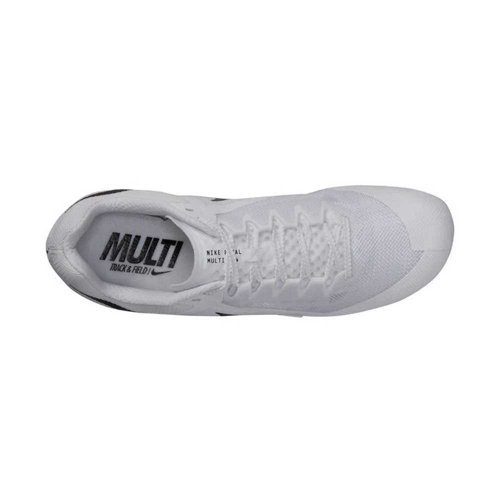Unisex Nike Zoom Rival Multi Track Spike - White/Black/Metallic Silver - Regular (D) 5 Unisex Nike Zoom Rival Multi Track Spike - White/Black/Metallic Silver - Regular (D) - Image 5