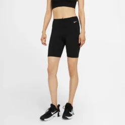 Women's Nike One Mid-Rise 7" Short - Black/White
