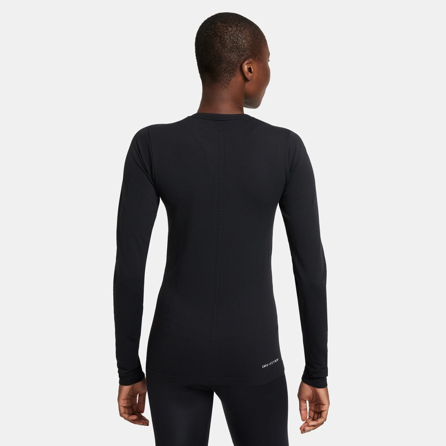 Women's Nike Dri-FIT ADV Seamless Long Sleeve Top - Black/Reflective Silver 2 Women's Nike Dri-FIT ADV Seamless Long Sleeve Top - Black/Reflective Silver - Image 2