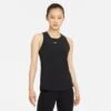 Women's Nike Dri-Fit One Luxe Standard Fit Tank- Black/Reflective Silver