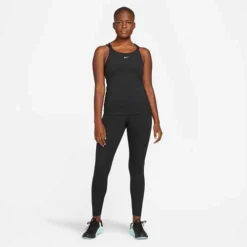 Women's Nike Dri-Fit One Luxe Slim Fit Strappy Tank- Black -Patagonia Shop DD4931 010 PHSYM003