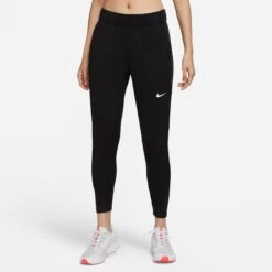 Women's Nike Therma-FIT Essential Running Pants - Black/Black/Reflective Silver