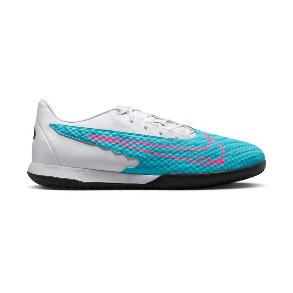 Nike Unisex Phantom GX Academy IC/Court Soccer Shoe - Baltic Blue/Pink Blast/White - Regular (D) 1 Nike Unisex Phantom GX Academy IC/Court Soccer Shoe - Baltic Blue/Pink Blast/White - Regular (D)