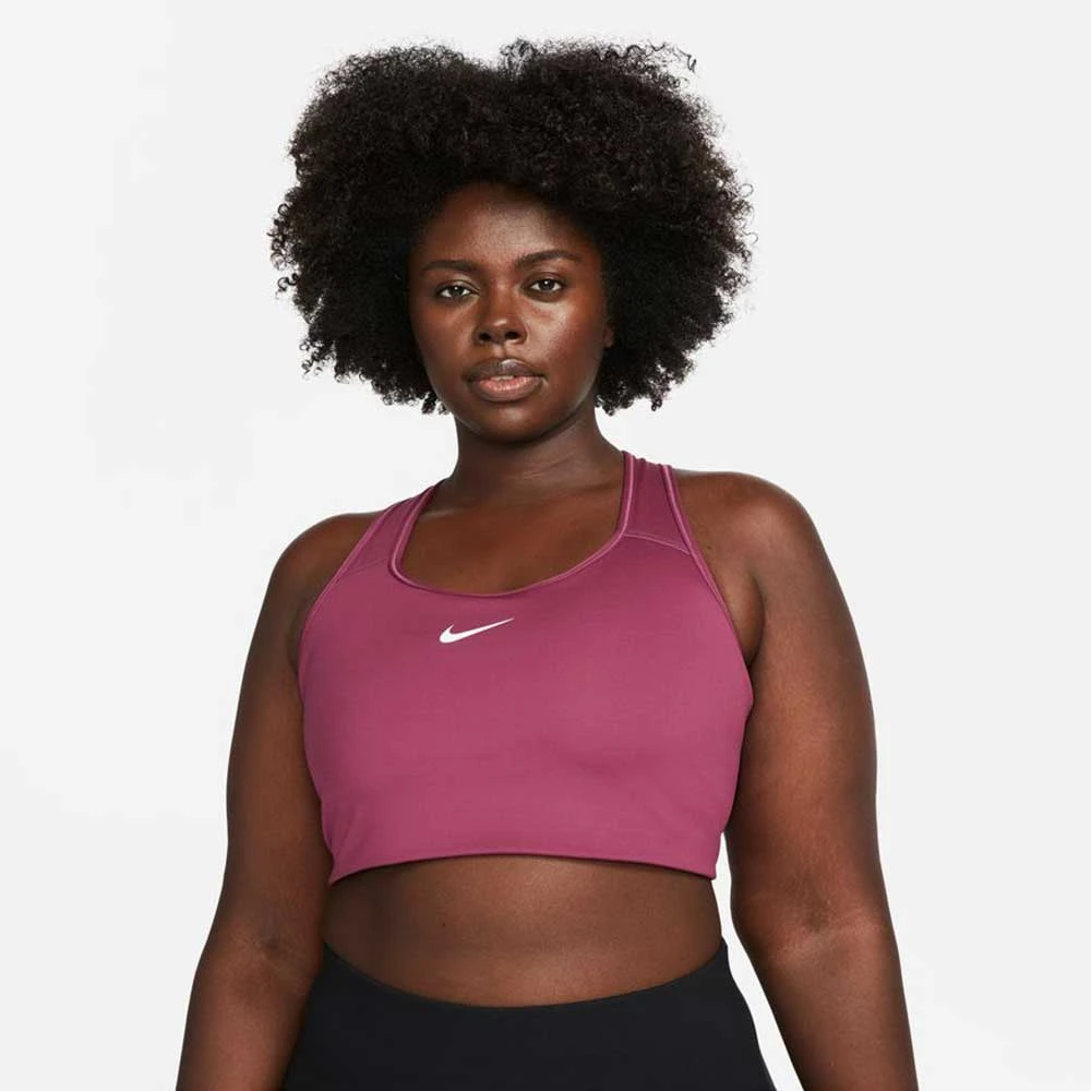 Nike Women's Swoosh Bra - Rosewood 1 Nike Women's Swoosh Bra - Rosewood
