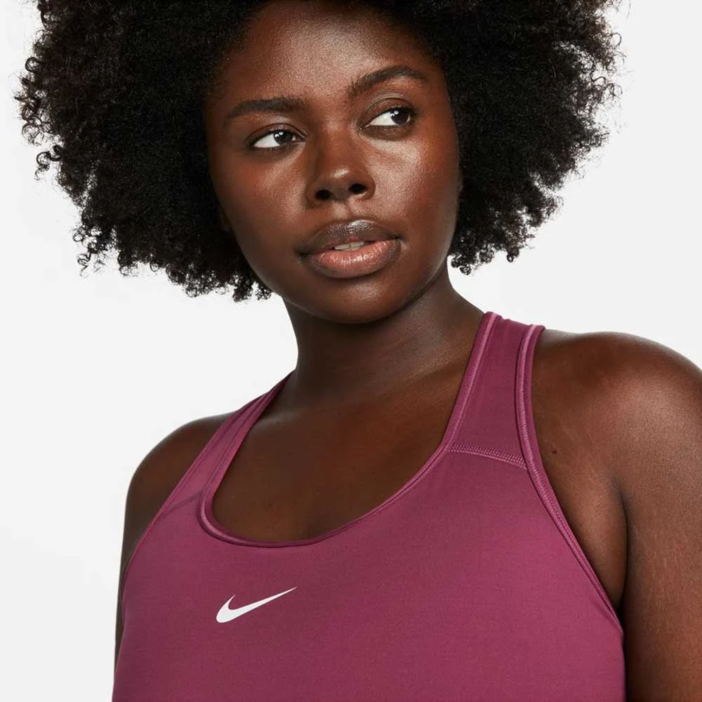 Nike Women's Swoosh Bra - Rosewood 6 Nike Women's Swoosh Bra - Rosewood - Image 6
