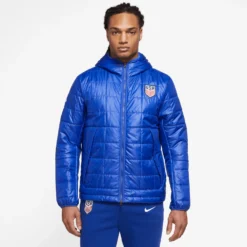 Nike Men's USA NSW Syn Fill Jacket - Bright Blue/Speed Red/White