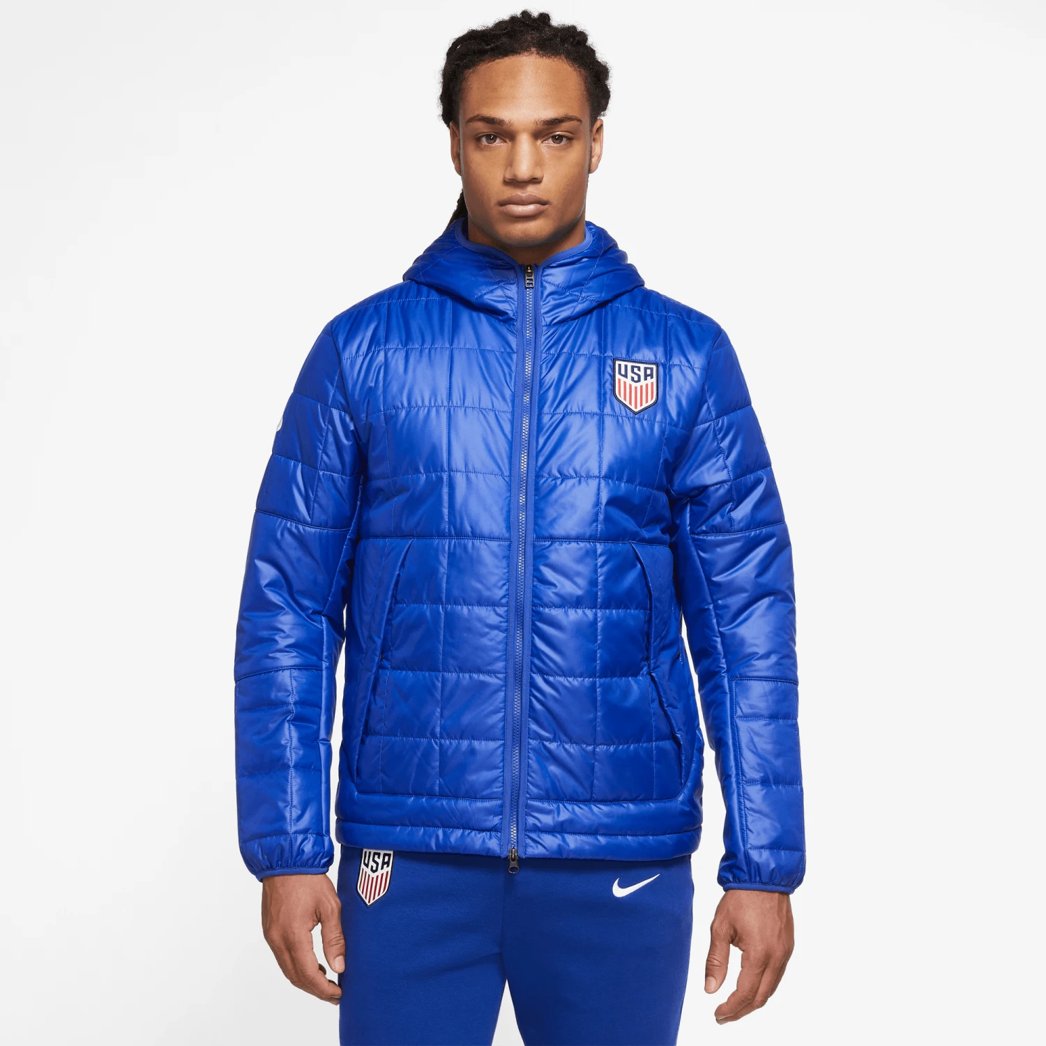 Nike Men's USA NSW Syn Fill Jacket - Bright Blue/Speed Red/White 1 Nike Men's USA NSW Syn Fill Jacket - Bright Blue/Speed Red/White