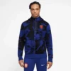 Nike Men's KNVB Club Fleece Hoodie - Black/Royal Blue