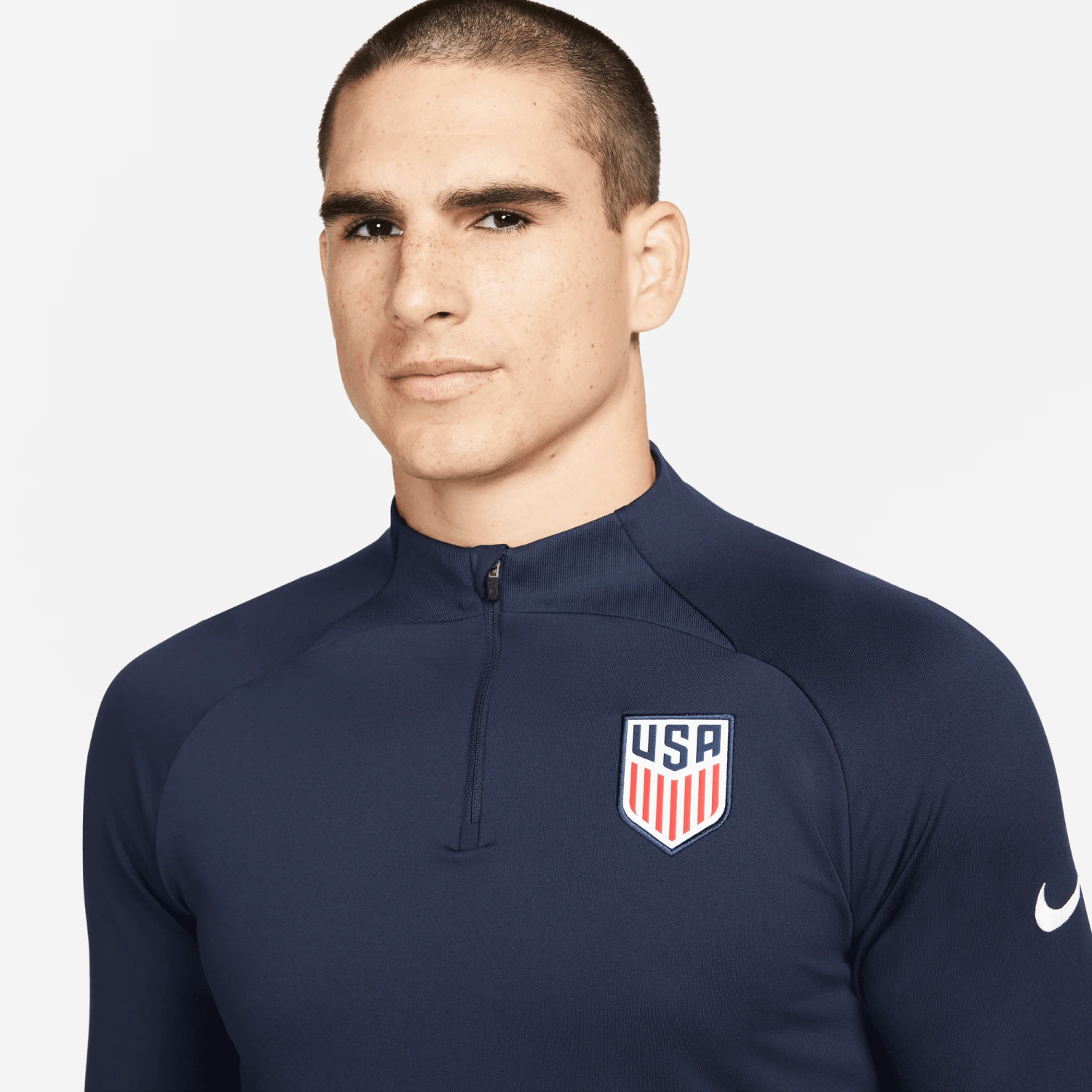 Nike Men's USA DF Strike Drill Top -Obsidian/Bright Blue/White 2 Nike Men's USA DF Strike Drill Top -Obsidian/Bright Blue/White - Image 2