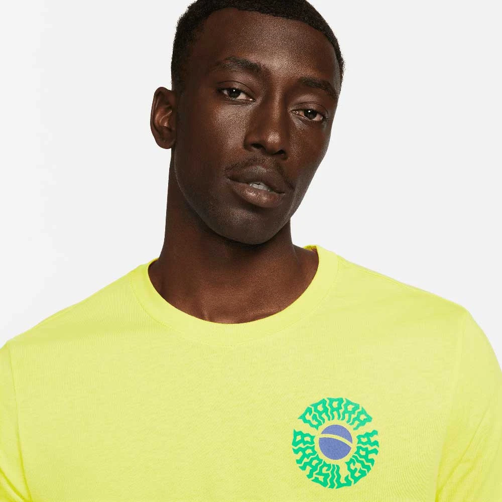Nike Men's CBF Voice World Cup 22 Tee - Dynamic Yellow 2 Nike Men's CBF Voice World Cup 22 Tee - Dynamic Yellow - Image 2