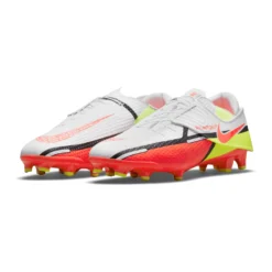 Nike Unisex Phantom GT2 Academy Flyease FG/MG Soccer Shoe - White/Bright Crimson/Volt -Patagonia Shop DH9638 167 PHCFH001 2000