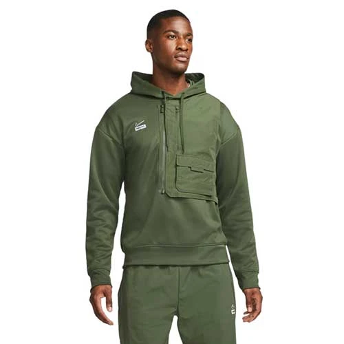 Men's Nike Dri-FIT FC Hoodie -Carbon Green 1 Men's Nike Dri-FIT FC Hoodie -Carbon Green
