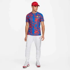 Nike Men's FCB Dri-FIT Short Sleeve Home Pre-Match Soccer Top- Signal/Blue 7 Nike Men's FCB Dri-FIT Short Sleeve Home Pre-Match Soccer Top- Signal/Blue -Patagonia Shop DJ8560 404 PHSYM002