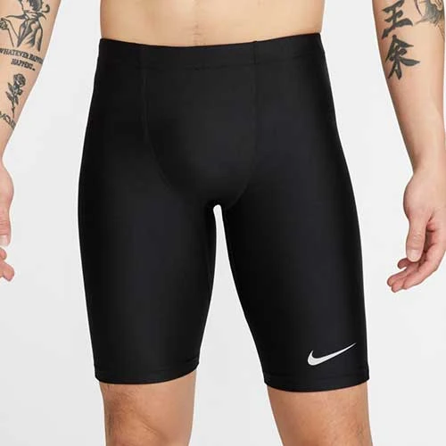 Men's Nike Dri-FIT Fast 1/2-Length Racing Tight - Black 2 Men's Nike Dri-FIT Fast 1/2-Length Racing Tight - Black - Image 2