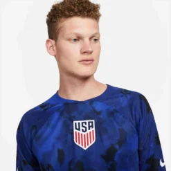 Men's Nike USA Dri-Fit 2022/23 Stadium Away Long Sleeve Jersey - Bright Blue/White 7 Men's Nike USA Dri-Fit 2022/23 Stadium Away Long Sleeve Jersey - Bright Blue/White -Patagonia Shop DN0671 452 PHSYM001