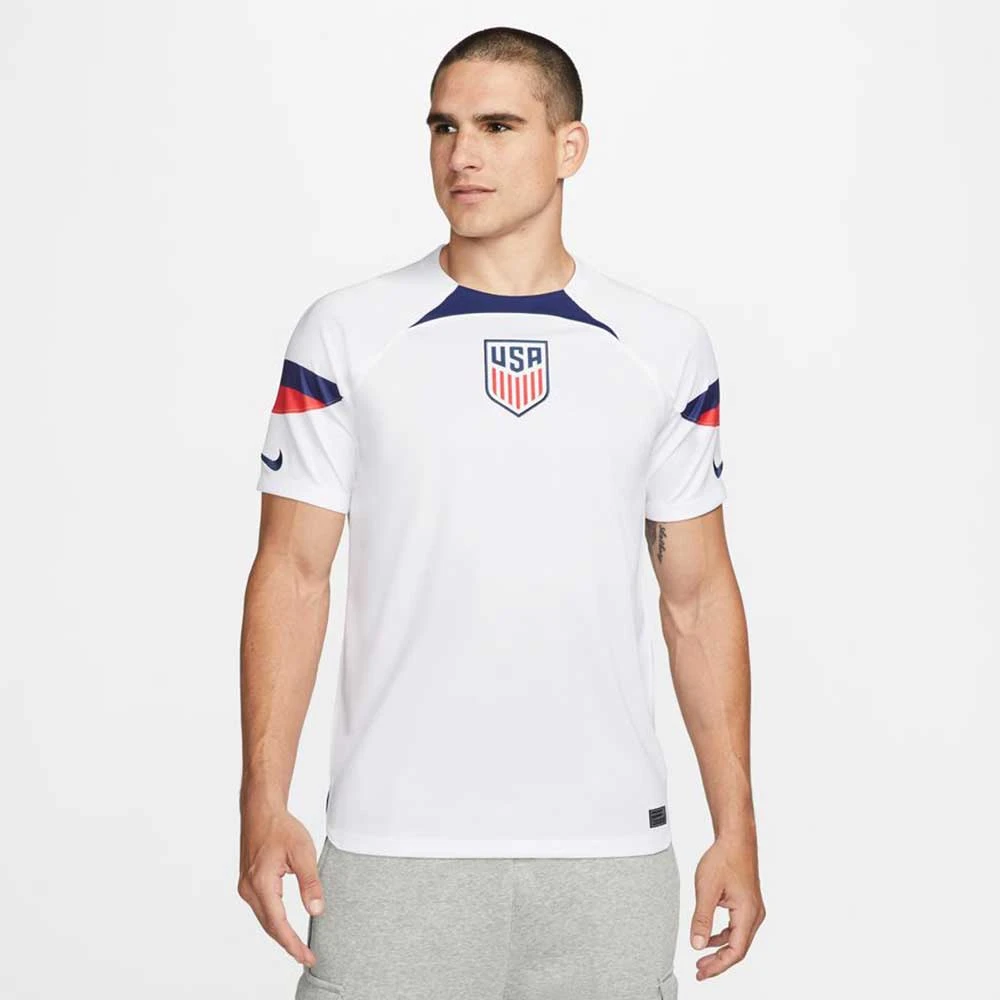 Nike Men's USA DF Stadium Home SS Jersey - White/Loyal Blue 2 Nike Men's USA DF Stadium Home SS Jersey - White/Loyal Blue - Image 2