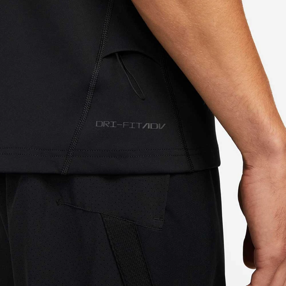 Men's Nike Dri-FIT ADV Top Short Sleeve Shirt - Black 5 Men's Nike Dri-FIT ADV Top Short Sleeve Shirt - Black - Image 5