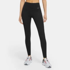 Womwn'a Nike Dri-FIT Go High Rise Tight - Black/Black
