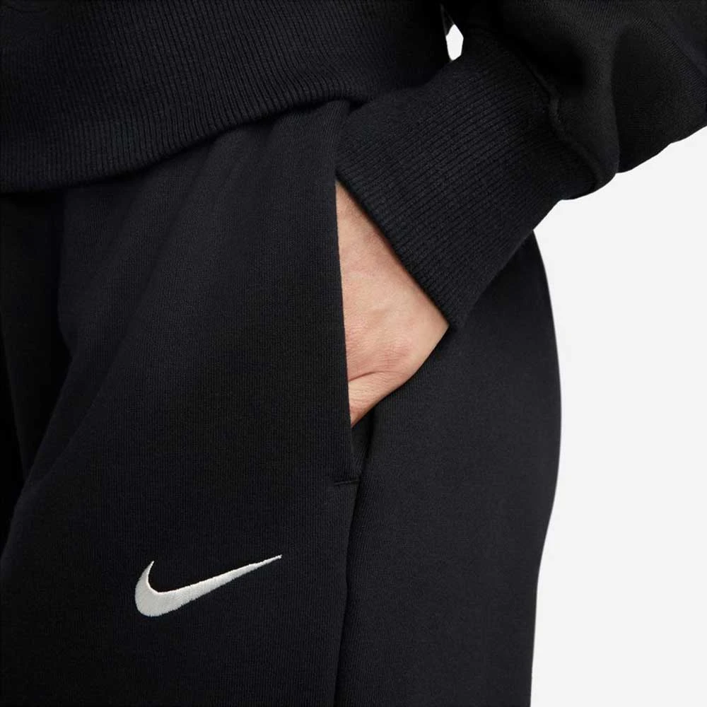 Nike Women's Fleece Quarter Zip Crop - Black/Sail 4 Nike Women's Fleece Quarter Zip Crop - Black/Sail - Image 4