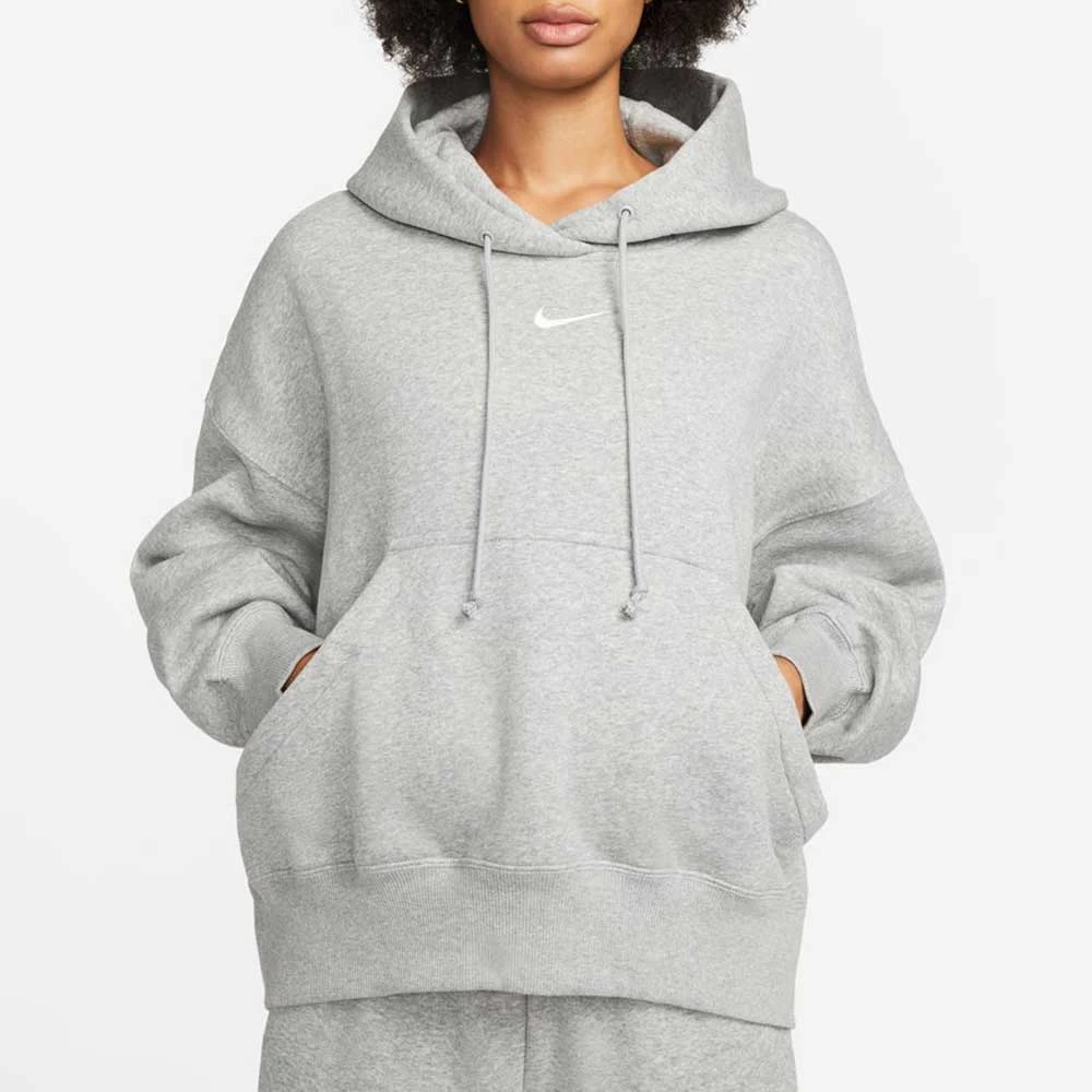 Women's Nike Sportswear Phoenix Fleece Hoodie - Dark Grey Heather 1 Women's Nike Sportswear Phoenix Fleece Hoodie - Dark Grey Heather