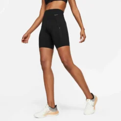 Women's Nike Dri-Fit Go High Rise 8in Short - Black 9 Women's Nike Dri-Fit Go High Rise 8in Short - Black -Patagonia Shop DQ5923 010 PHSBM001