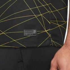 Nike Men's Paris Saint-Germain 2023/24 Stadium Fourth Jersey - Black/Tour Yellow -Patagonia Shop DR3969 011 PHSYM001