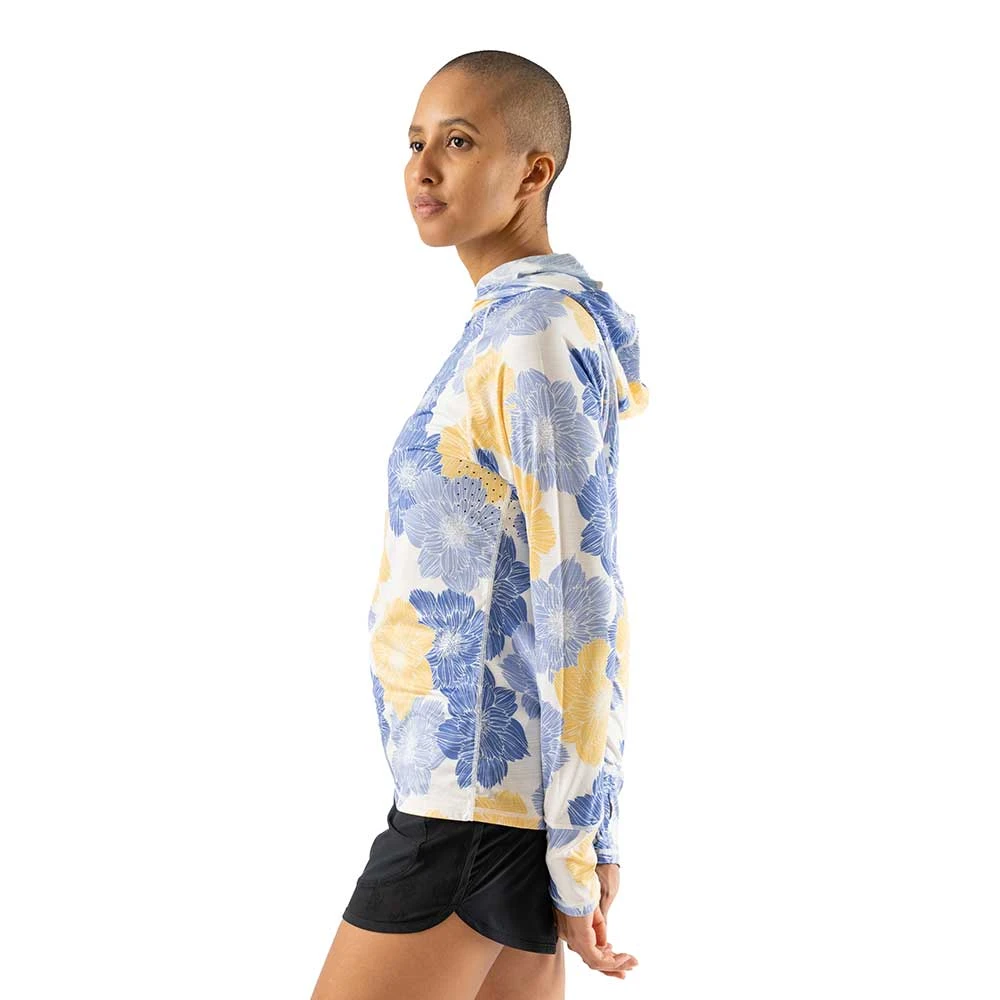 Women's UPF Deflector 2.0 - Snow White Floral 2 Women's UPF Deflector 2.0 - Snow White Floral - Image 2