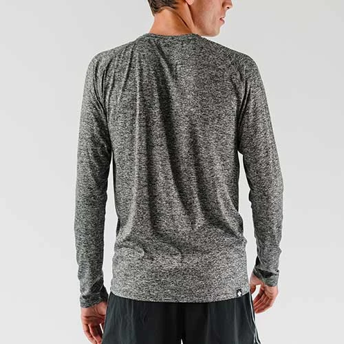 Men's EZ Tee Long Sleeve - Charcoal 4 Men's EZ Tee Long Sleeve - Charcoal - Image 4