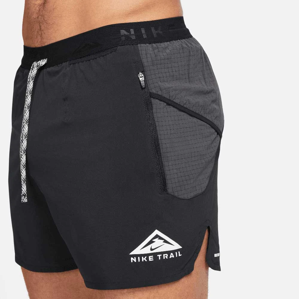 Nike Men's 5" Trail Running Short - Black 2 Nike Men's 5" Trail Running Short - Black - Image 2