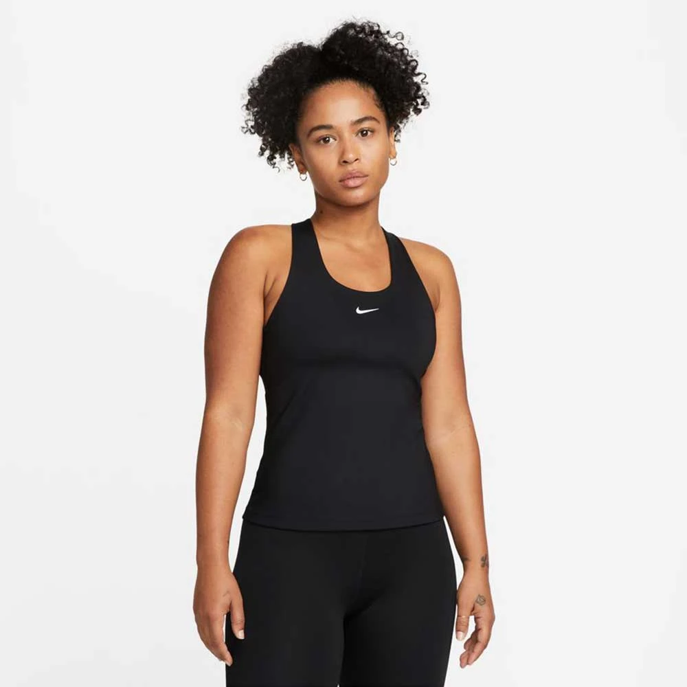Nike Women's Dri-Fit Swoosh Bra Tank - Black 3 Nike Women's Dri-Fit Swoosh Bra Tank - Black - Image 3