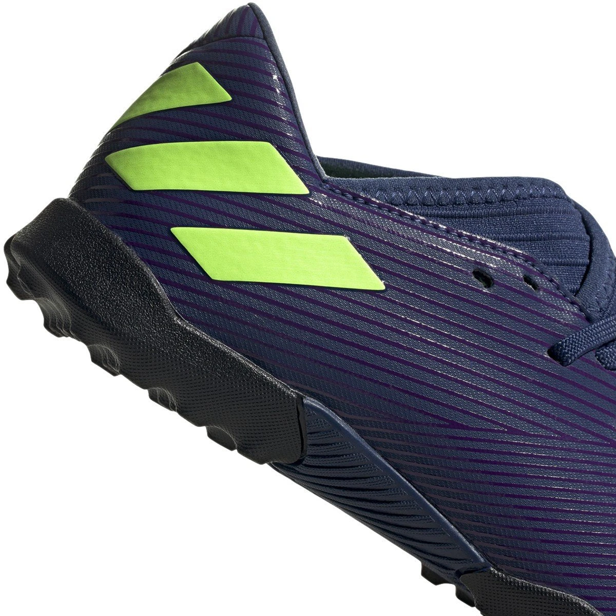 ADIDAS JR Nemeziz Messi Tango 19.3 TF Soccer Shoe - Tech Indigo/Signal Green/Glory Purple 5 ADIDAS JR Nemeziz Messi Tango 19.3 TF Soccer Shoe - Tech Indigo/Signal Green/Glory Purple - Image 5