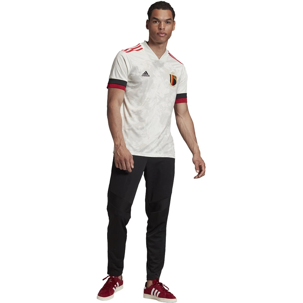 ADIDAS Belgium 2020/21 Away Jersey - Off White 6 ADIDAS Belgium 2020/21 Away Jersey - Off White - Image 6