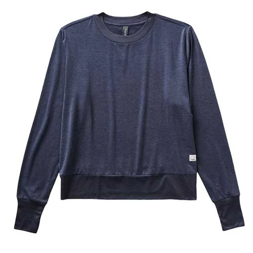 Vuori Women's Daydream Crew - Azure Heather 1 Vuori Women's Daydream Crew - Azure Heather