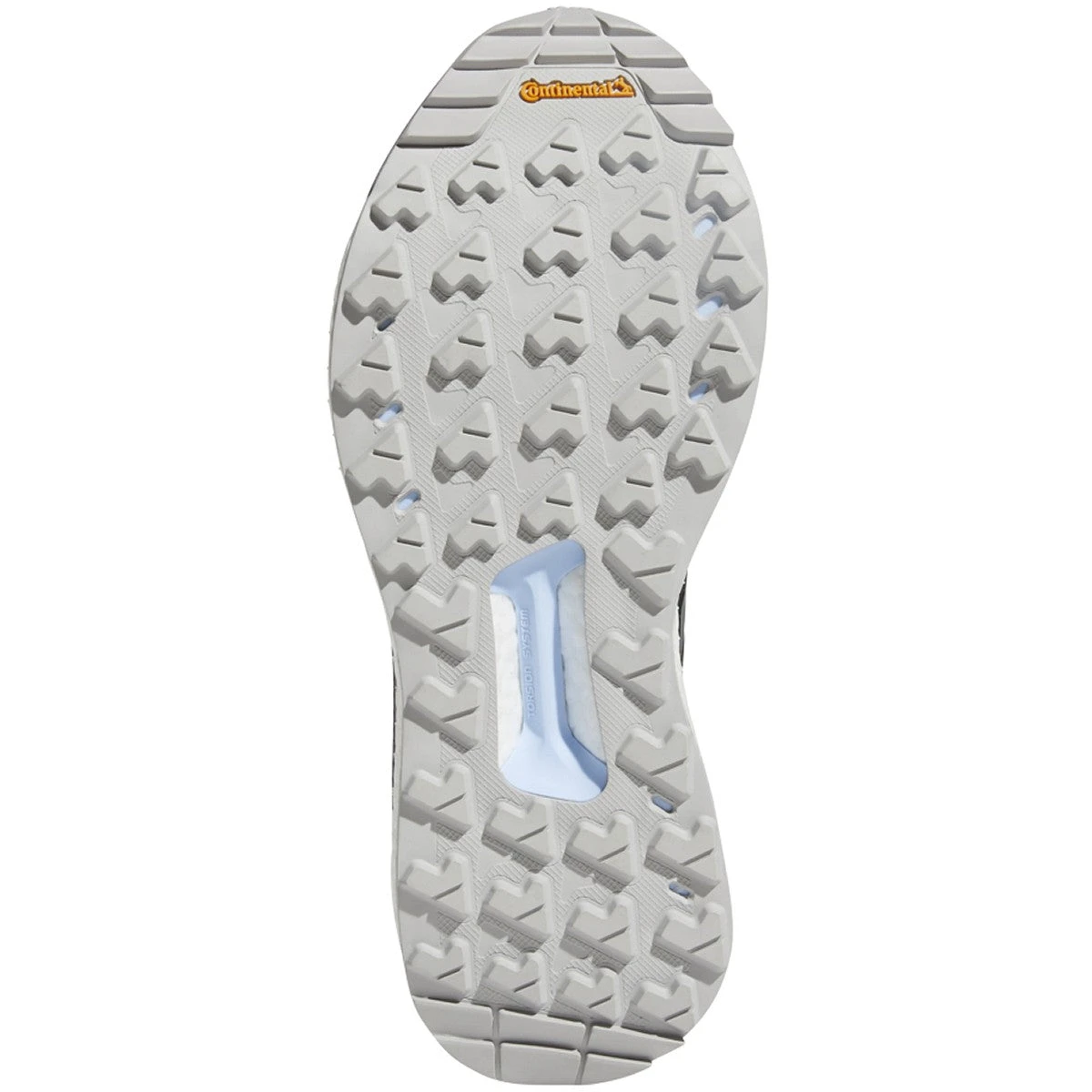 ADIDAS Women's Terrex Free Hiker GoreTEX Hiking Shoe - Carbon/Grey/Glow Blue - Regular (B) 4 ADIDAS Women's Terrex Free Hiker GoreTEX Hiking Shoe - Carbon/Grey/Glow Blue - Regular (B) - Image 4