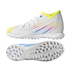 ADIDAS Unisex Predator Edge .3 TF Soccer Shoe - Ftwr White/Solar Yellow/Powder Blue - Regular (D) 6 ADIDAS Unisex Predator Edge .3 TF Soccer Shoe - Ftwr White/Solar Yellow/Powder Blue - Regular (D) -Patagonia Shop GW0951