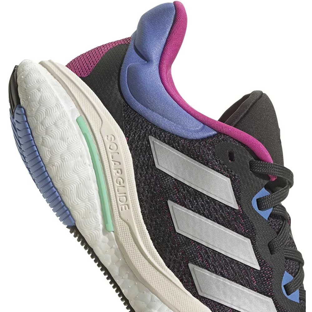 ADIDAS Women Solar Glide 6 Running Shoe - Carbon/Silver Met/Blue Fusion - Regular (B) 3 ADIDAS Women Solar Glide 6 Running Shoe - Carbon/Silver Met/Blue Fusion - Regular (B) - Image 3