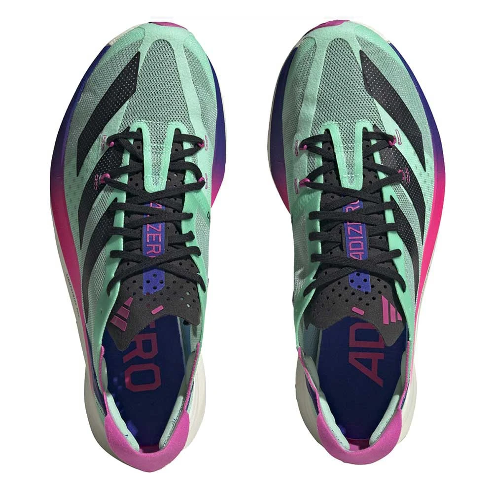 ADIDAS Unisex AdiZERO Adios Pro 3 Running Shoe - Pulse Mint/Core Black/Lucid Blue - Regular (D) 2 ADIDAS Unisex AdiZERO Adios Pro 3 Running Shoe - Pulse Mint/Core Black/Lucid Blue - Regular (D) - Image 2