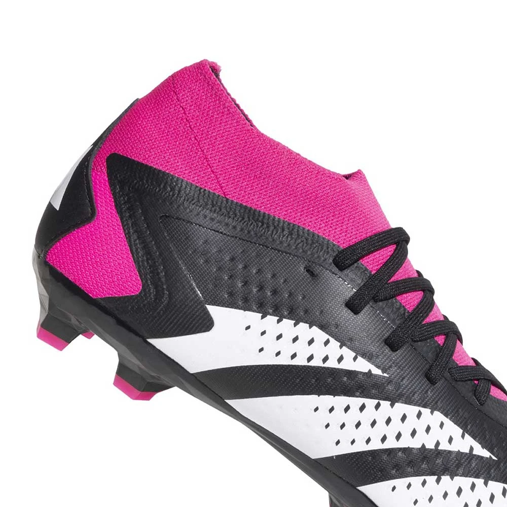 ADIDAS Unisex Predator Accuracy 2 FG Soccer Shoe - Core Black/Ftwr White/Team Shock Pink 2 - Regular (D) 2 ADIDAS Unisex Predator Accuracy 2 FG Soccer Shoe - Core Black/Ftwr White/Team Shock Pink 2 - Regular (D) - Image 2