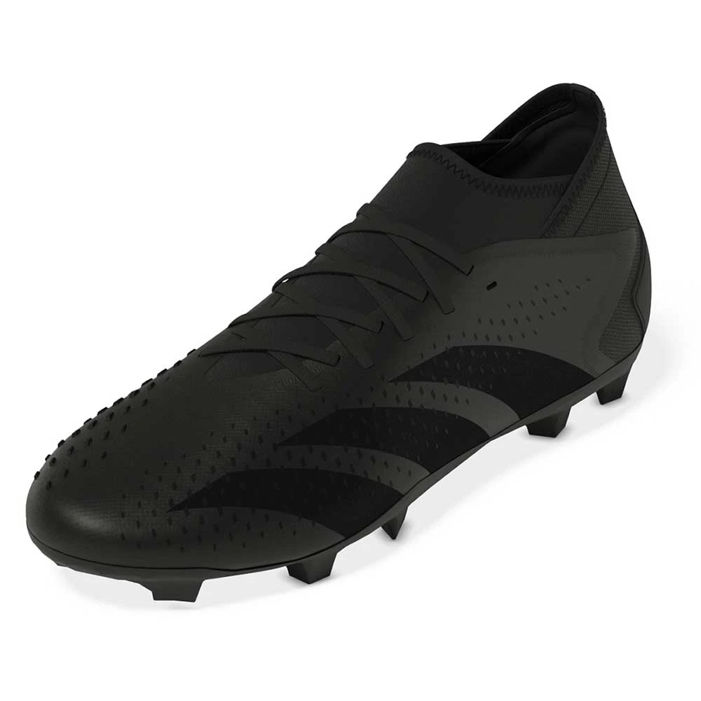 ADIDAS Unisex Predator Accuracy .3 FG Soccer Shoe - Black/White - Regular (D) 3 ADIDAS Unisex Predator Accuracy .3 FG Soccer Shoe - Black/White - Regular (D) - Image 3