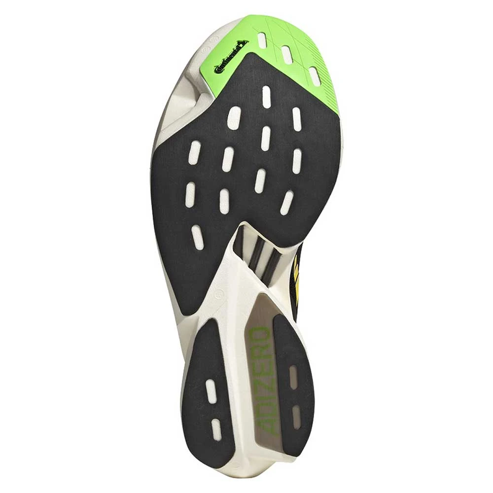 ADIDAS Unisex AdiZERO Adios Pro 3 Running Shoe - Core Black/Beam Yellow/Solar Green - Regular (D) 3 ADIDAS Unisex AdiZERO Adios Pro 3 Running Shoe - Core Black/Beam Yellow/Solar Green - Regular (D) - Image 3