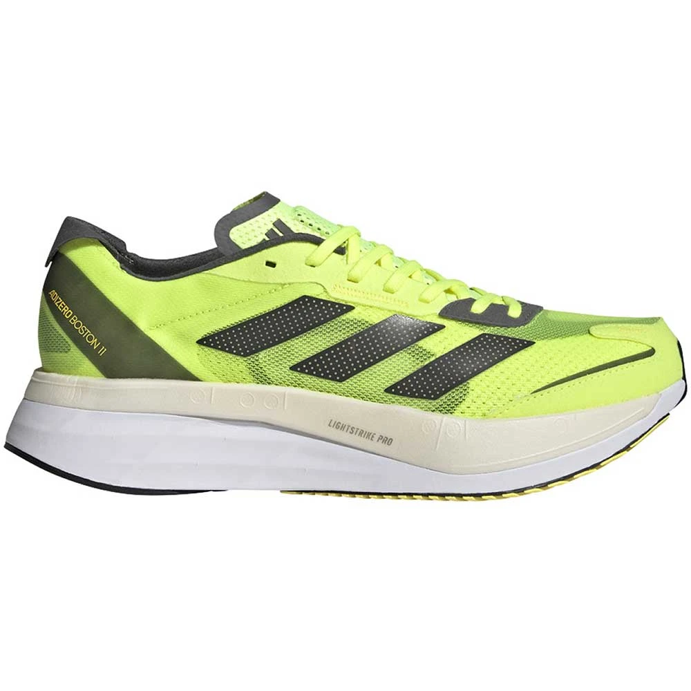 ADIDAS Men's AdiZERO Boston 11 Running Shoe- Solar Yellow/Night Met- Regular (D) 1 ADIDAS Men's AdiZERO Boston 11 Running Shoe- Solar Yellow/Night Met- Regular (D)