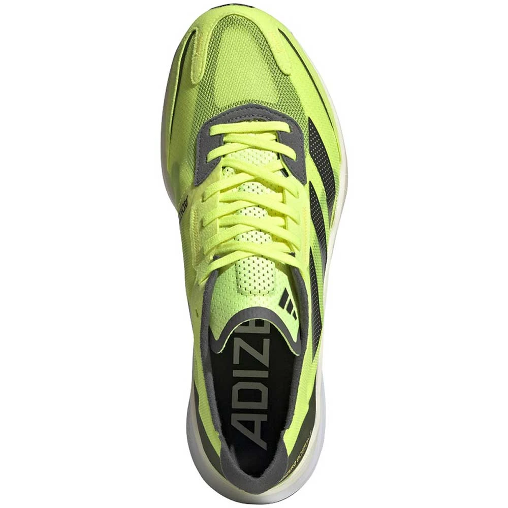 ADIDAS Men's AdiZERO Boston 11 Running Shoe- Solar Yellow/Night Met- Regular (D) 2 ADIDAS Men's AdiZERO Boston 11 Running Shoe- Solar Yellow/Night Met- Regular (D) - Image 2