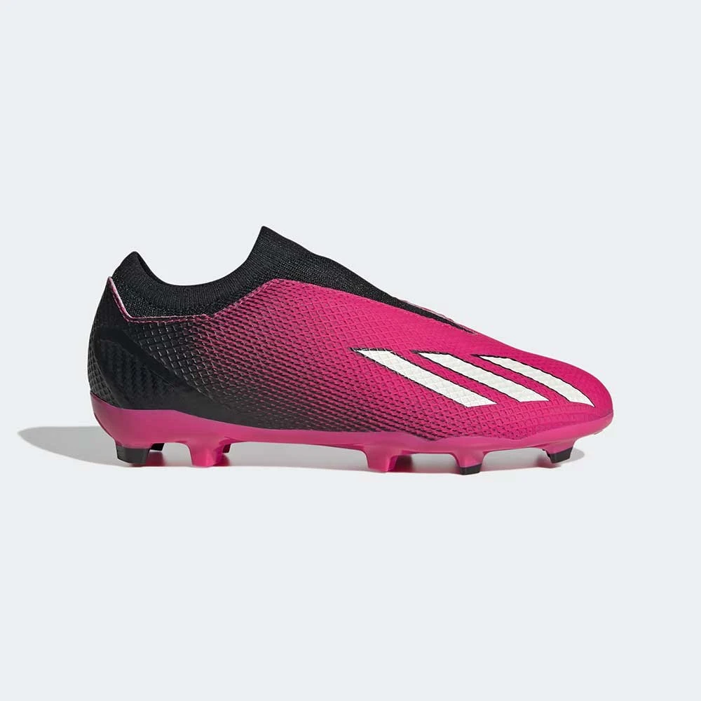 ADIDAS Youth JR X Speedportal .3 LL FG Soccer Shoe - Team Shock Pink/Zero Met - Regular (D) 1 ADIDAS Youth JR X Speedportal .3 LL FG Soccer Shoe - Team Shock Pink/Zero Met - Regular (D)