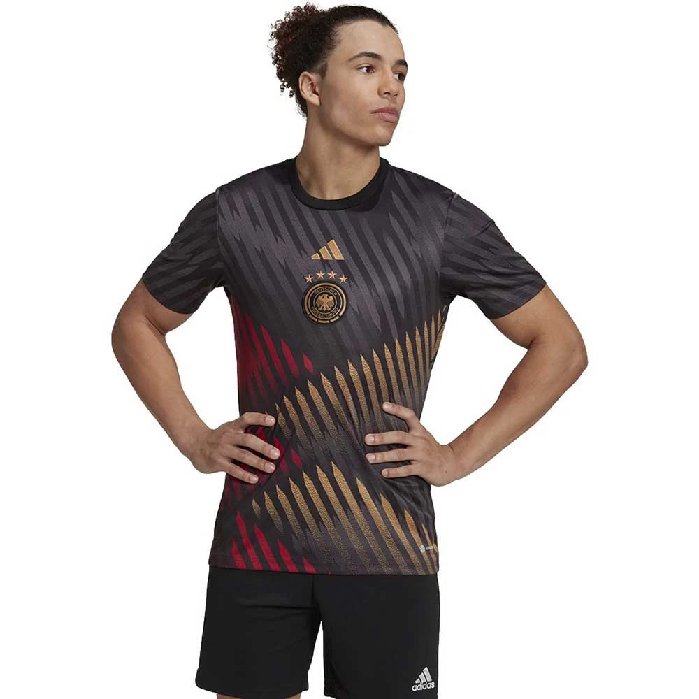 ADIDAS Men's DFP Preshi Jersey - Black/Grey Six 4 ADIDAS Men's DFP Preshi Jersey - Black/Grey Six - Image 4