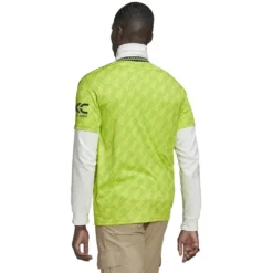 ADIDAS Men's 22/23 Manchester United 3rd Jersey - Semi Solar Slime -Patagonia Shop HE2981 01